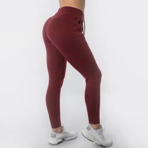 ALPHALETE Oxford red jogger sweatpants XS